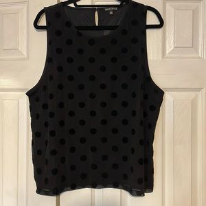 J. Crew Black Polka Dot Blouse